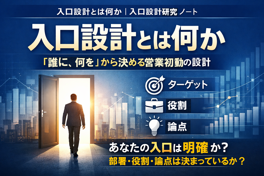 入口設計2-1：入口設計とは何か